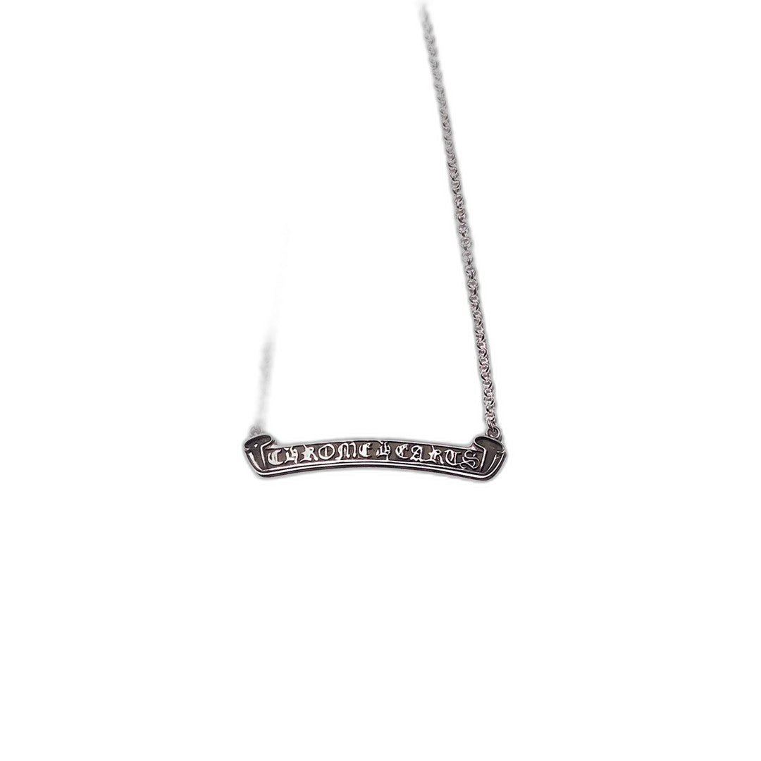 CHROME HEARTS Scroll Label ON STD Roll Chain Necklace