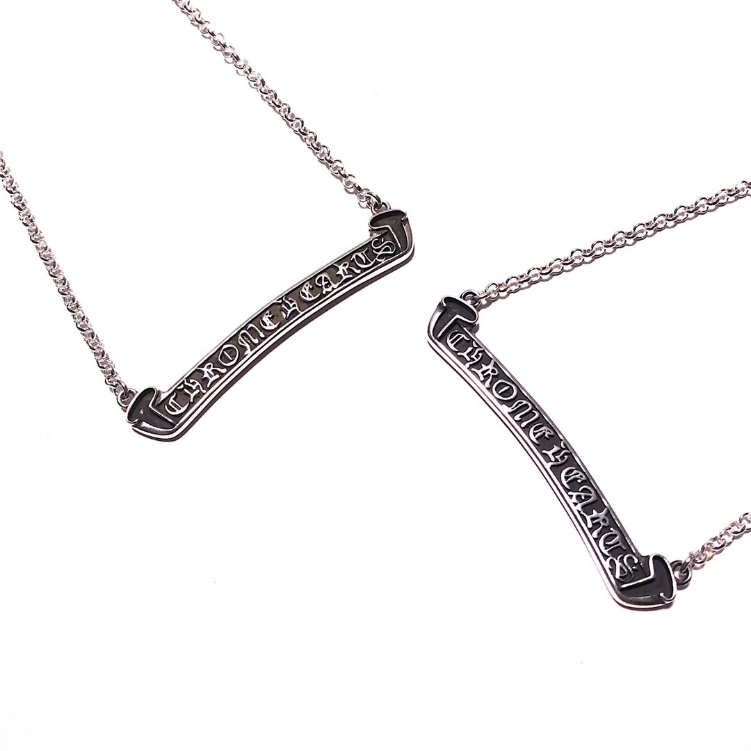 CHROME HEARTS Scroll Label ON STD Roll Chain Necklace