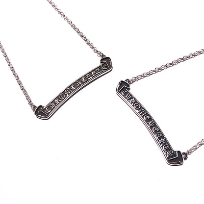 CHROME HEARTS Scroll Label ON STD Roll Chain Necklace