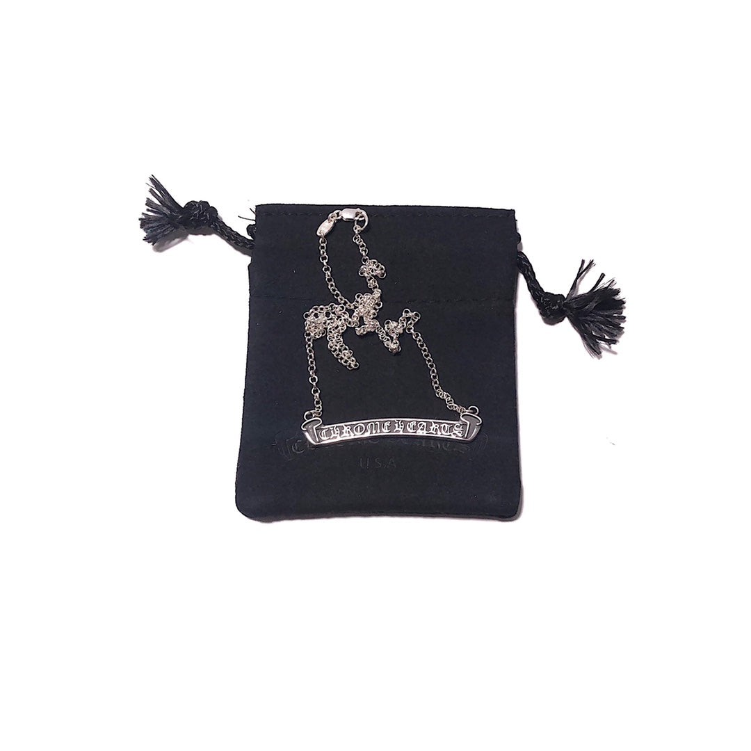 CHROME HEARTS Scroll Label ON STD Roll Chain Necklace