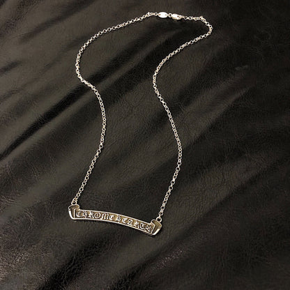 CHROME HEARTS Scroll Label ON STD Roll Chain Necklace