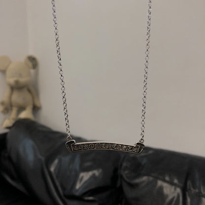 CHROME HEARTS Scroll Label ON STD Roll Chain Necklace