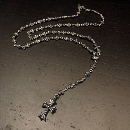 CHROME HEARTS Ring Buckle Patchwork Necklace