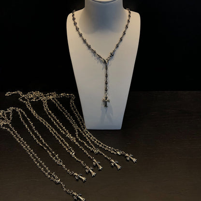 CHROME HEARTS Ring Buckle Patchwork Necklace