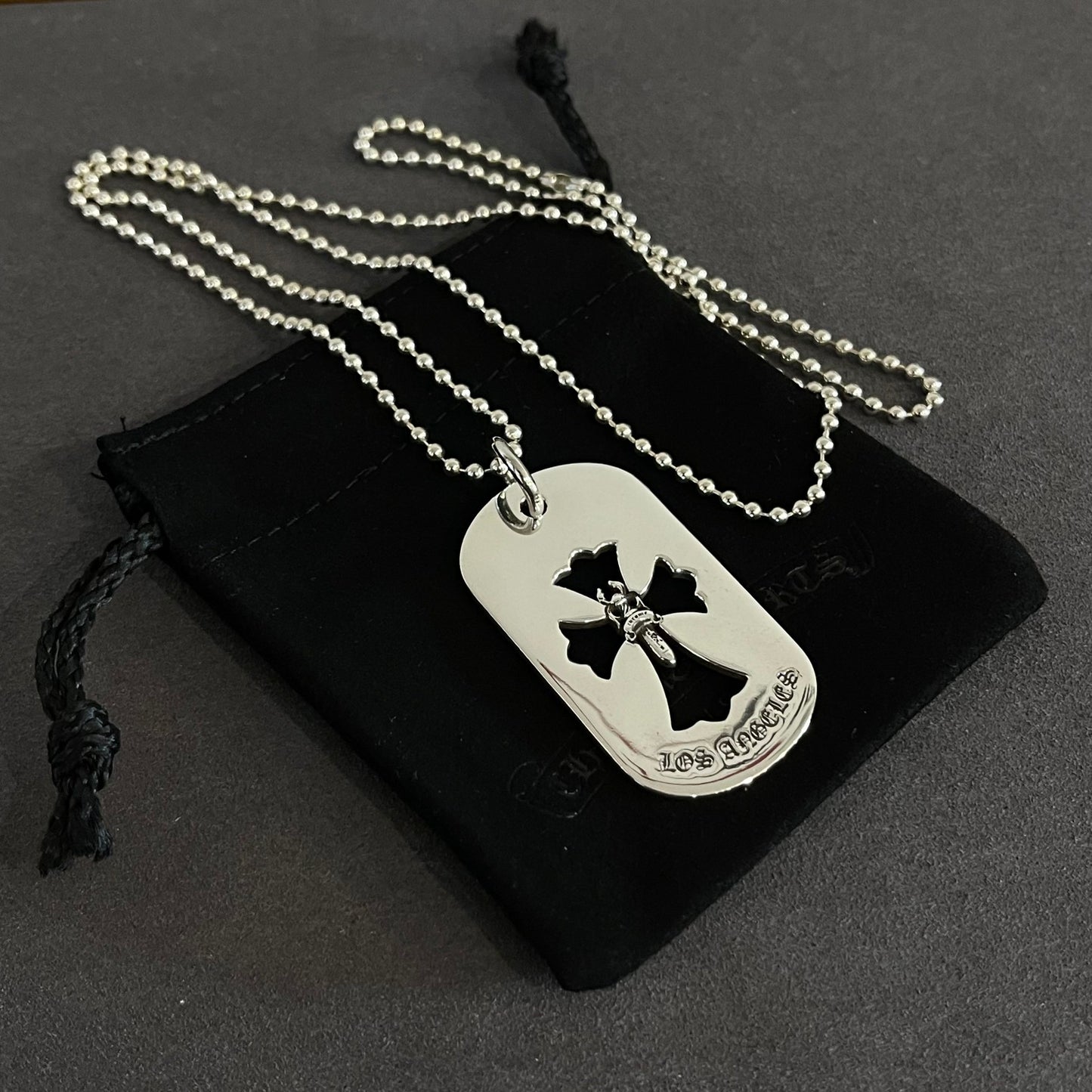 CHROME HEARTS hollow sword military badge