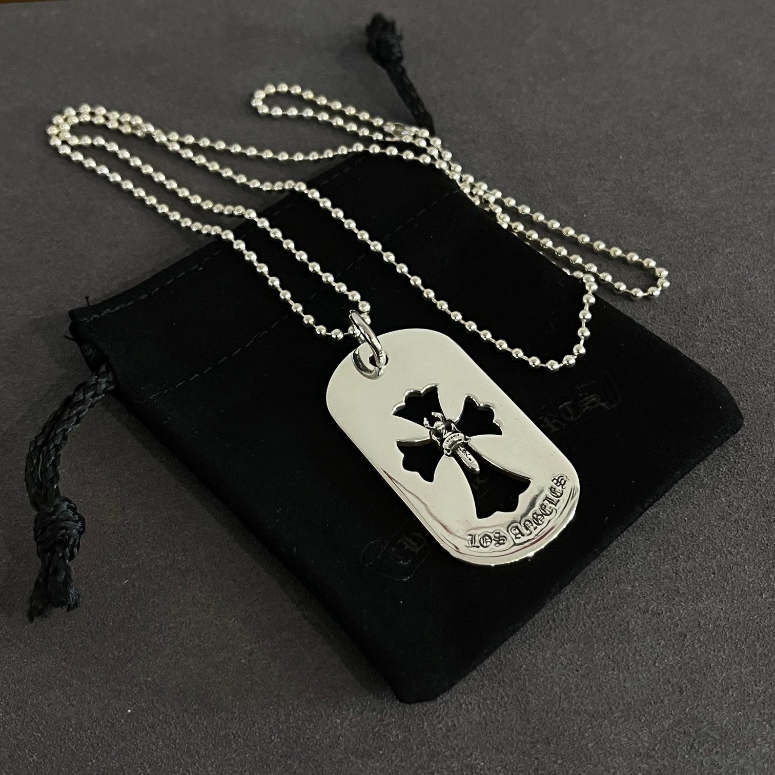 CHROME HEARTS hollow sword military badge