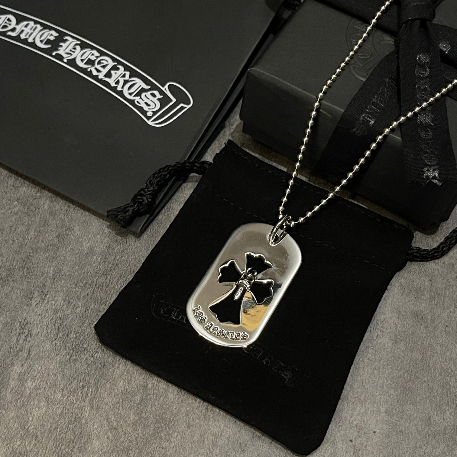 CHROME HEARTS hollow sword military badge