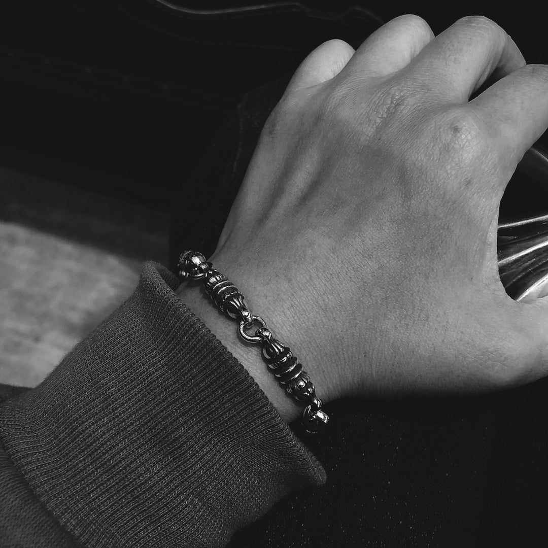 CHROME HEARTS Textured Cylinder Bracelet