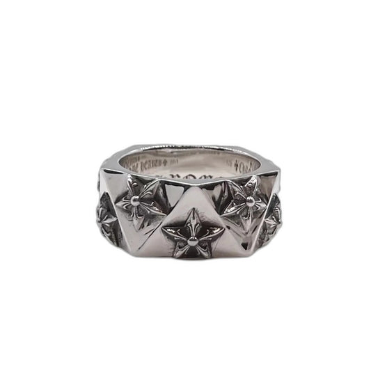 CHROME HEARTS Diamond-shaped pentagram ring