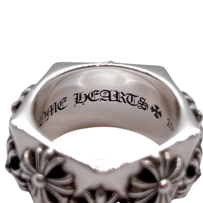 CHROME HEARTS Diamond Cross Flower Ring