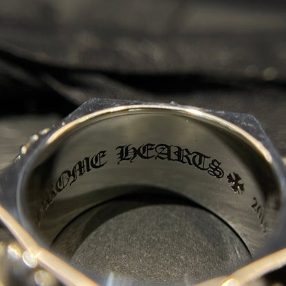 CHROME HEARTS Diamond Cross Flower Ring