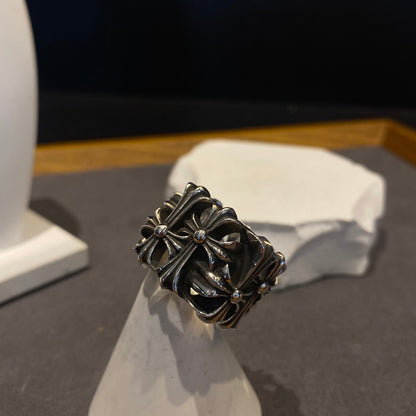 CHROME HEARTS Square Gravel Ring