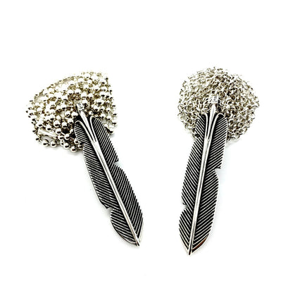 CHROME HEARTS Feather Necklace - Ball Chain/Pearl Chain