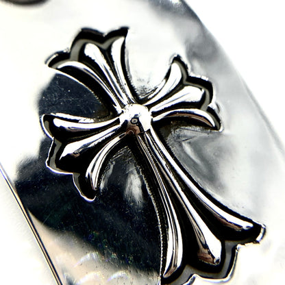 CHROME HEARTS embossed cross pendant