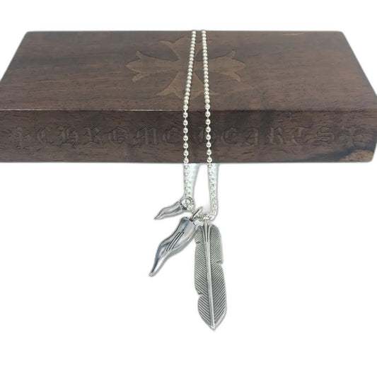 CHROME HEARTS Feather Shark Tooth Necklace