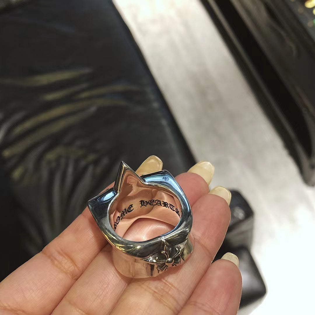 CHROME HEARTS Large pentagram ring