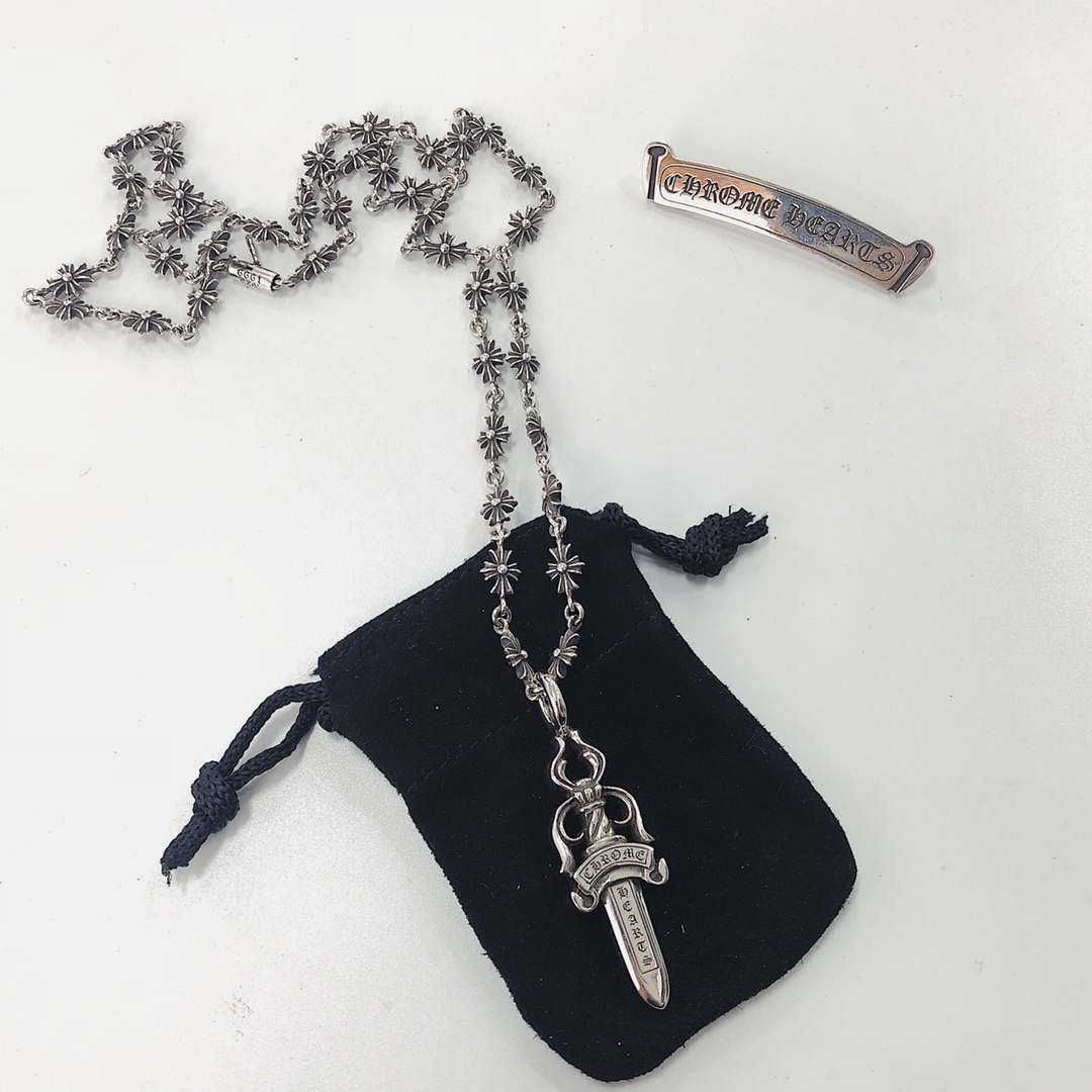 CHROME HEARTS Sword Cross Chain - Small