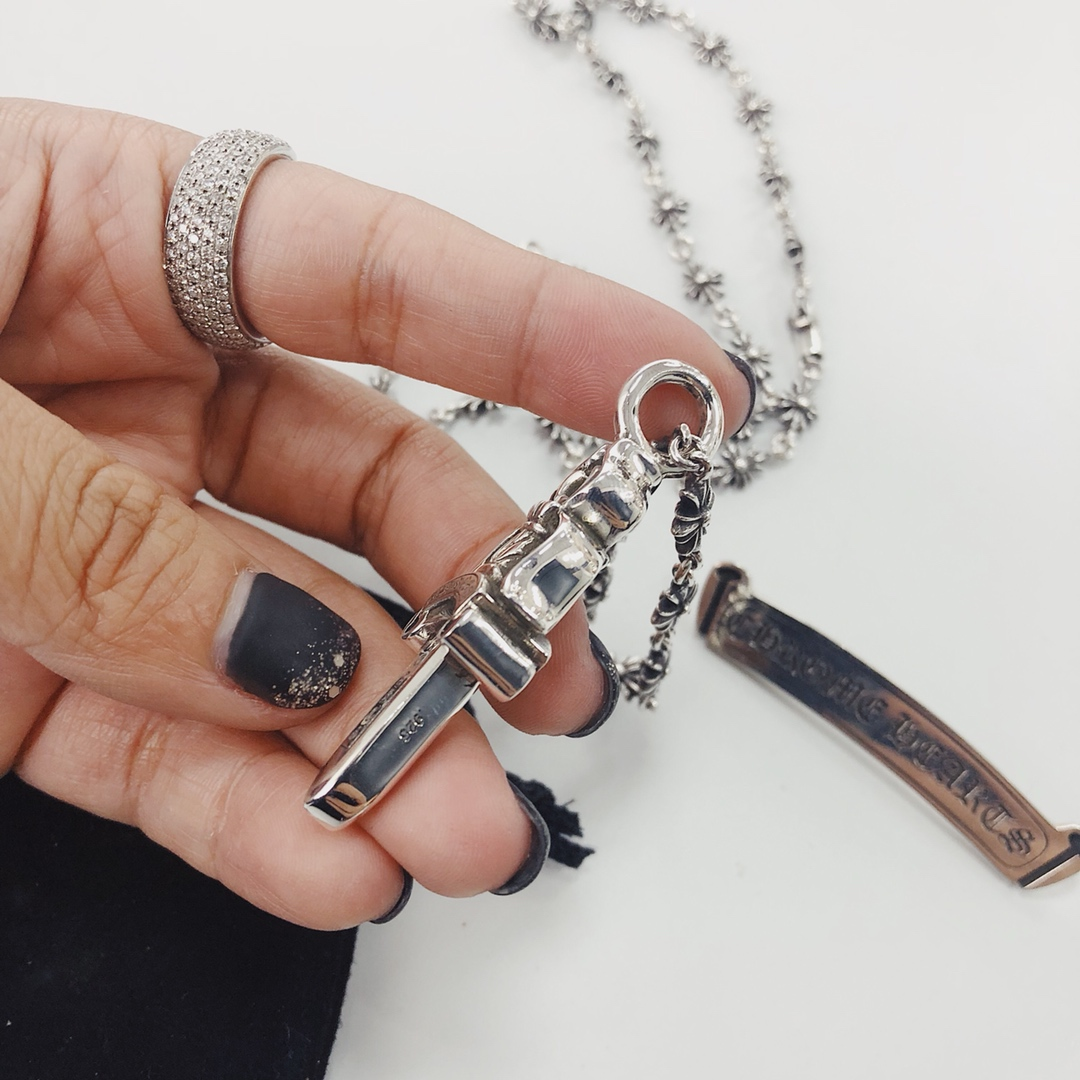 CHROME HEARTS Sword Cross Chain - Small