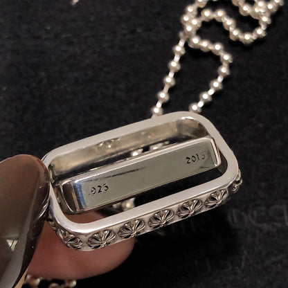 CHROME HEARTS Double-sided rotating square necklace