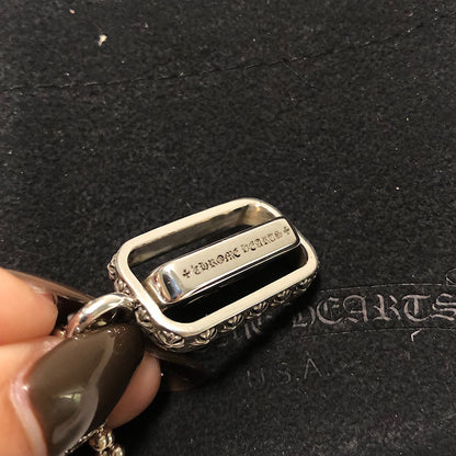 CHROME HEARTS Double-sided rotating square necklace
