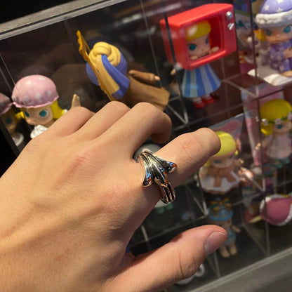 CHROME HEARTS Half Iris Flower Ring