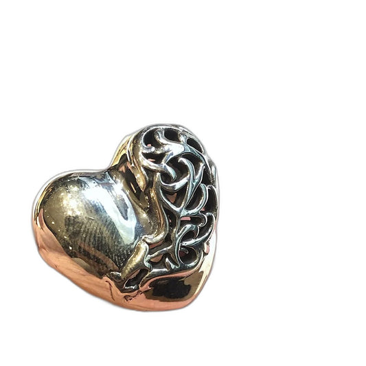 CHROME HEARTS Heart-shaped vine flower ring