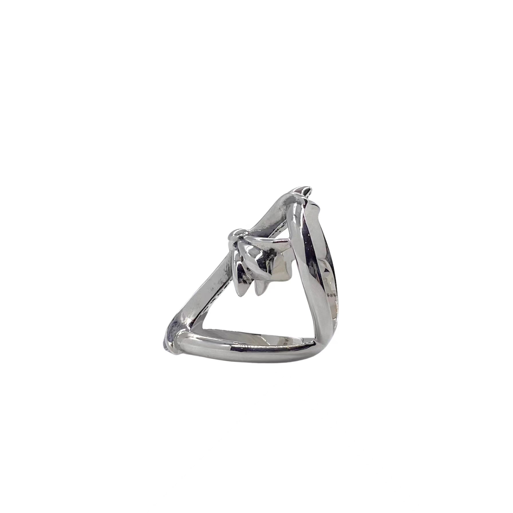CHROME HEARTS Large Cross Hollow Ring