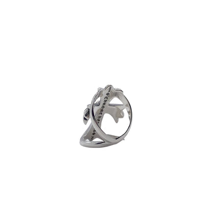 CHROME HEARTS Large Cross Hollow Ring