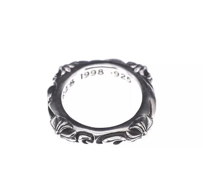 CHROME HEARTS Palace Square Cross Flower Ring