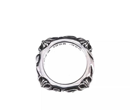 CHROME HEARTS Palace Square Cross Flower Ring