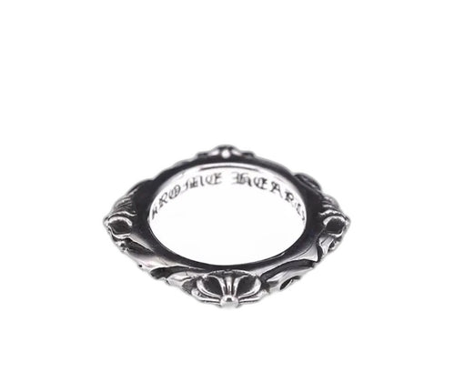 CHROME HEARTS Palace Square Cross Flower Ring