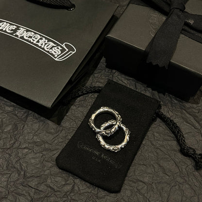CHROME HEARTS Palace Square Cross Flower Ring