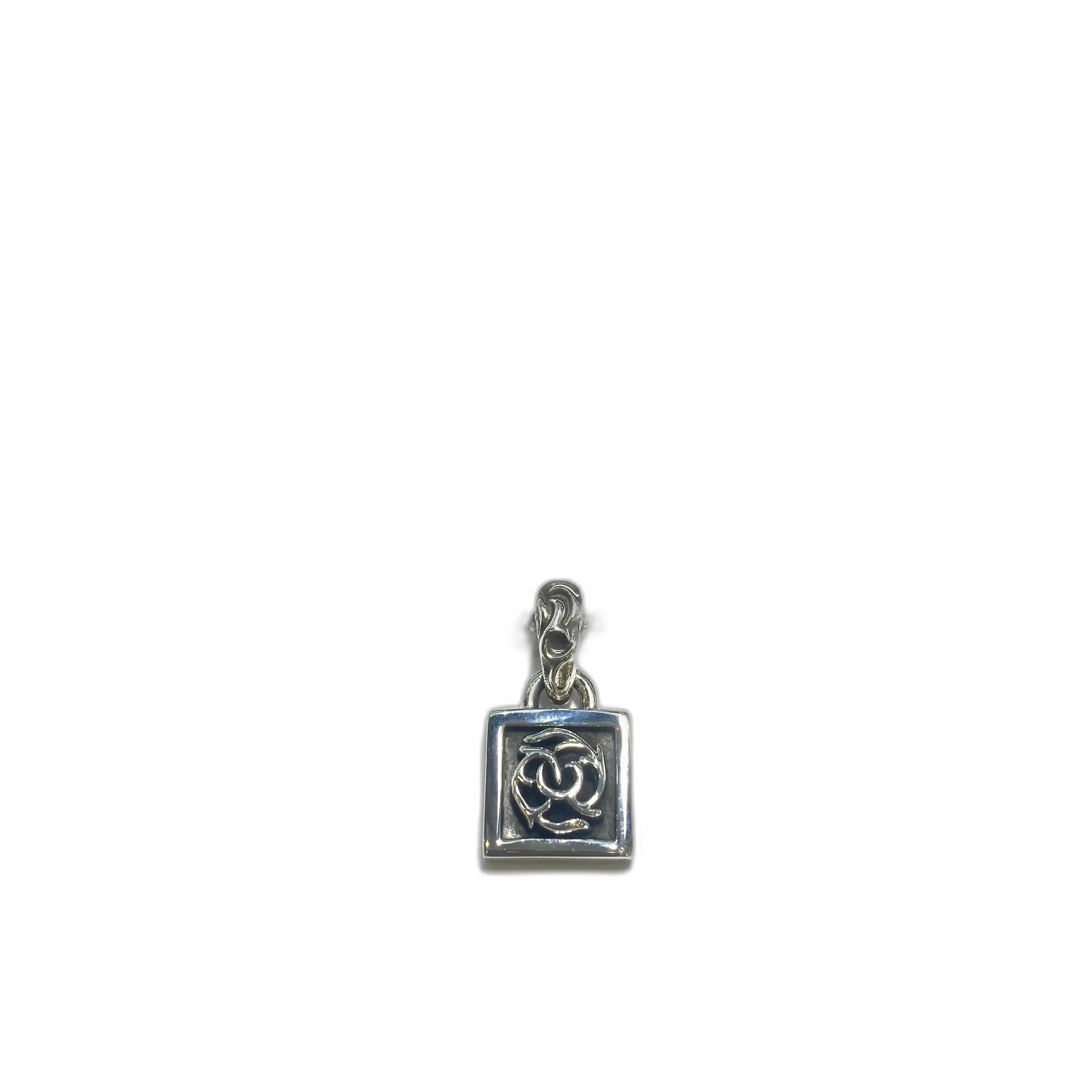 CHROME HEARTS Small Square Vine Necklace - Ball Chain/Pearl Chain