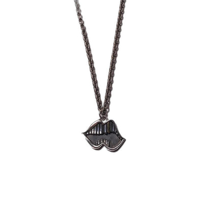CHROME HEARTS Gold Teeth Mouth Necklace