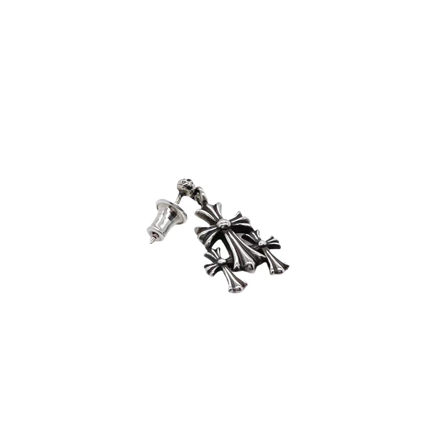 CHROME HEARTS 3 cross earrings