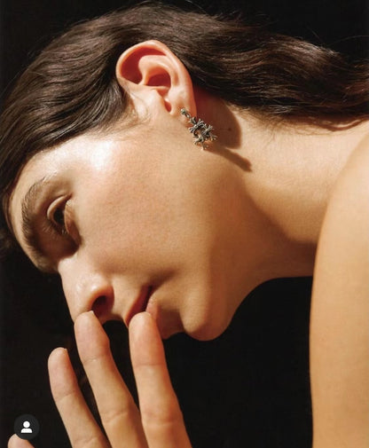 CHROME HEARTS 3 cross earrings