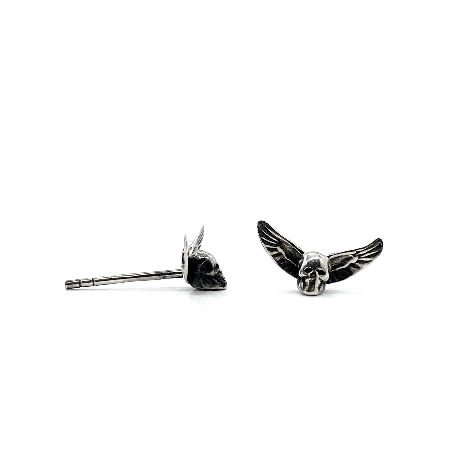 CHROME HEARTS Angel Skull Earrings