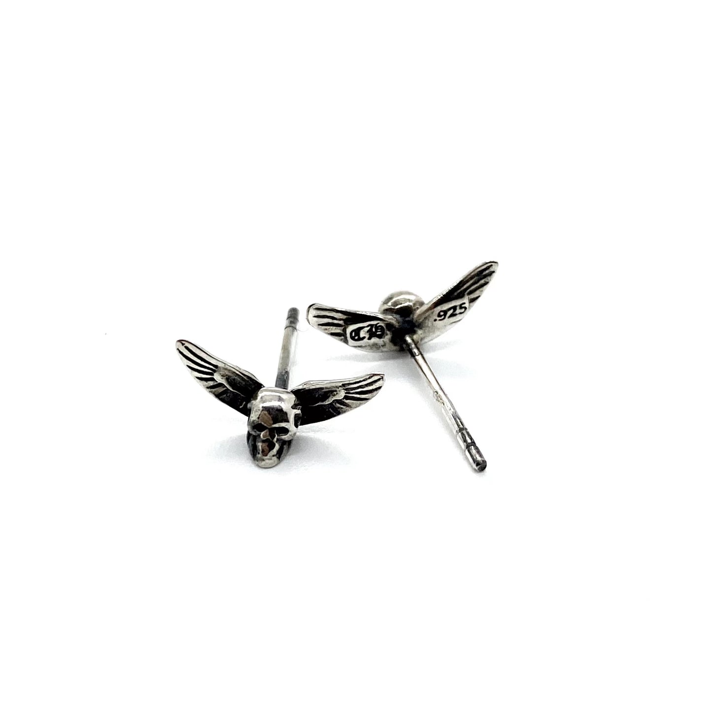 CHROME HEARTS Angel Skull Earrings