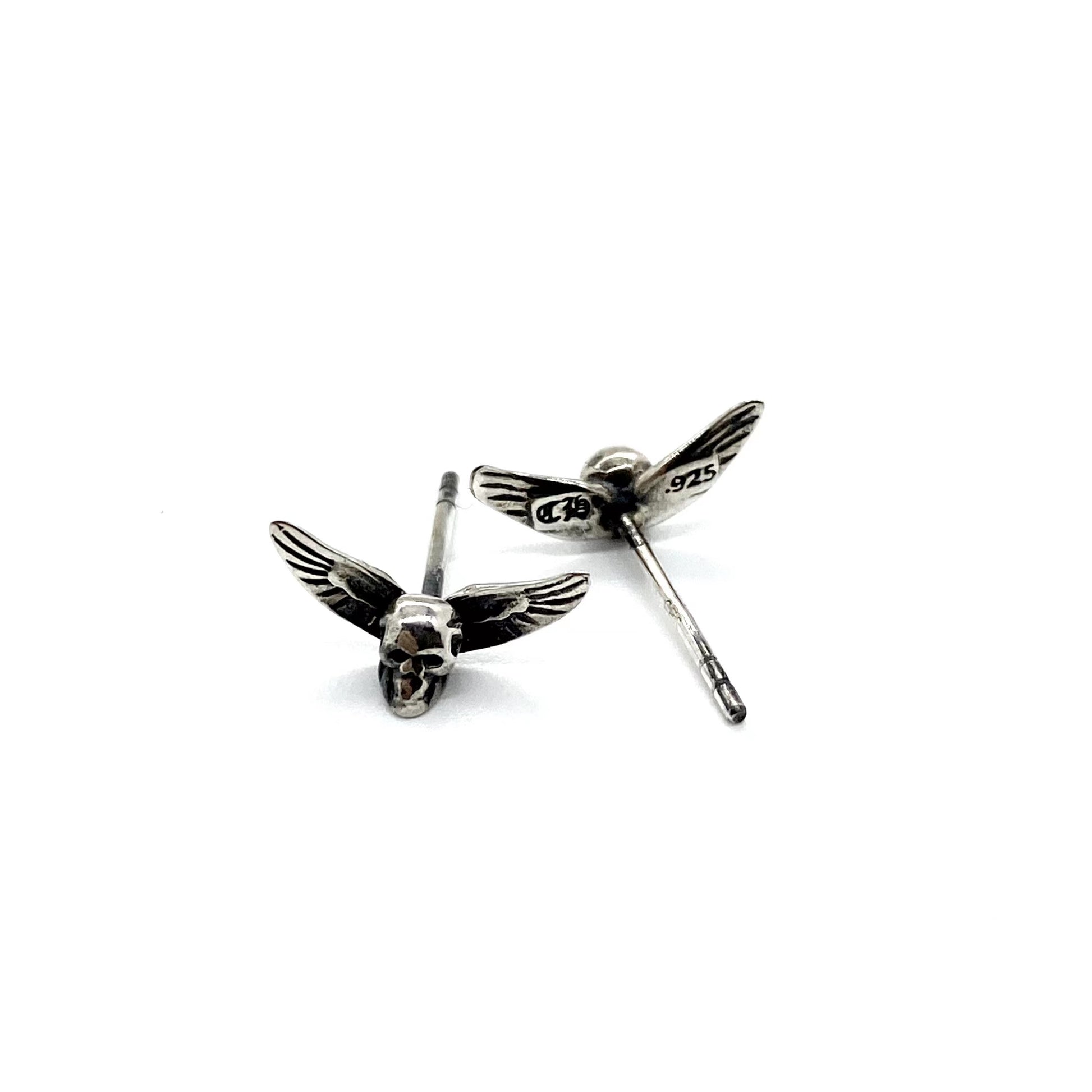CHROME HEARTS Angel Skull Earrings