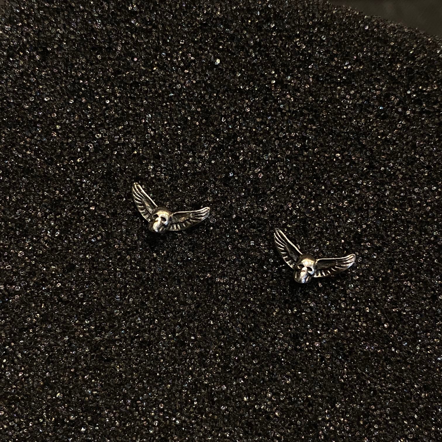 CHROME HEARTS Angel Skull Earrings