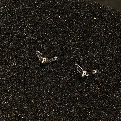 CHROME HEARTS Angel Skull Earrings