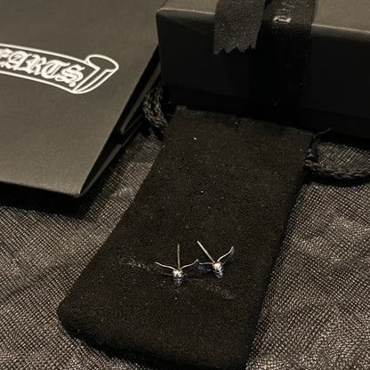 CHROME HEARTS Angel Skull Earrings