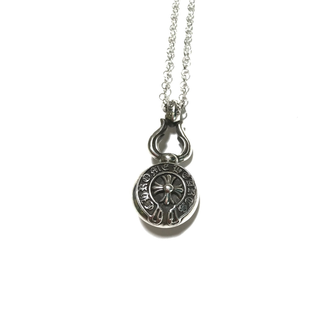CHROME HEARTS Small Cross Horseshoe Gourd Necklace