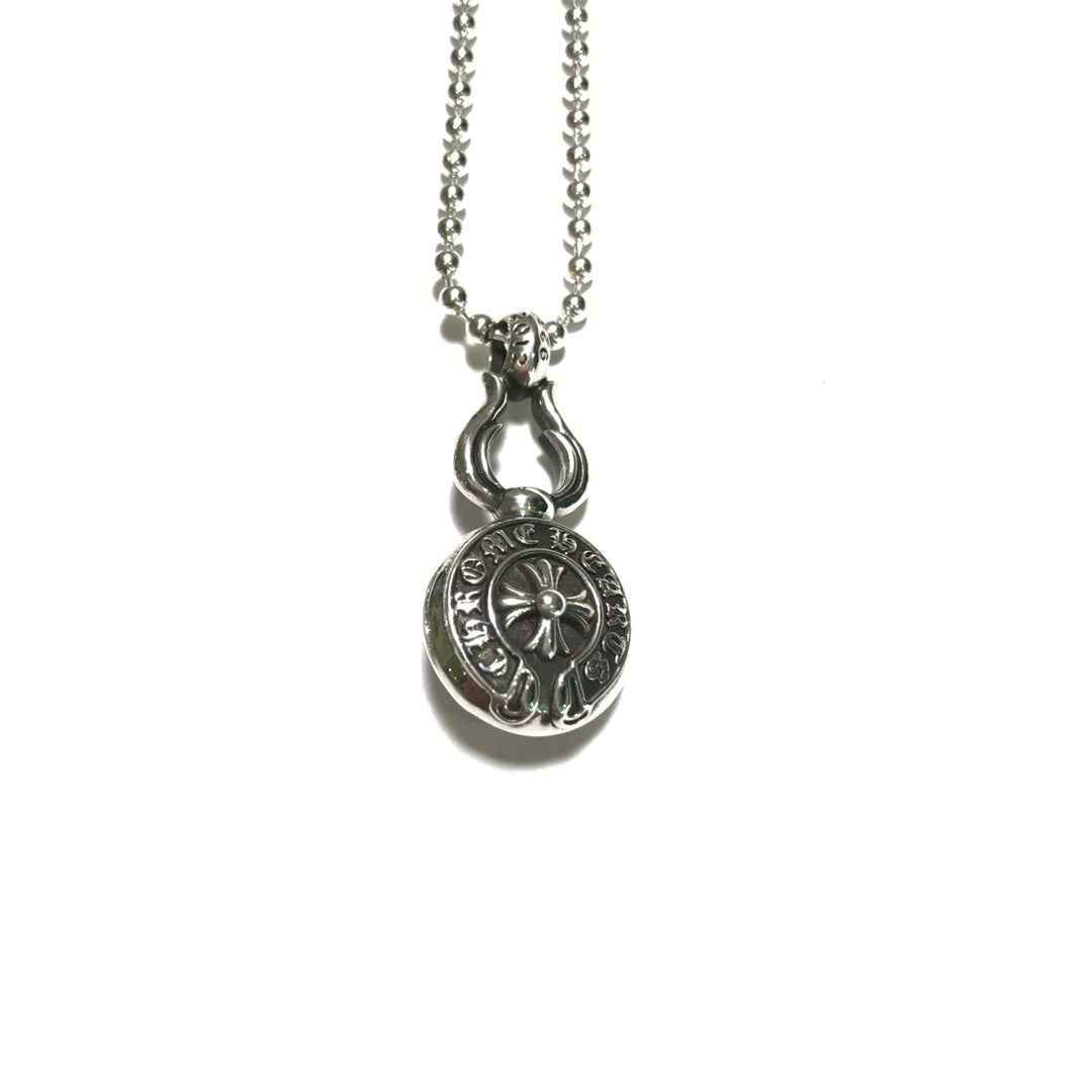 CHROME HEARTS Small Cross Horseshoe Gourd Necklace