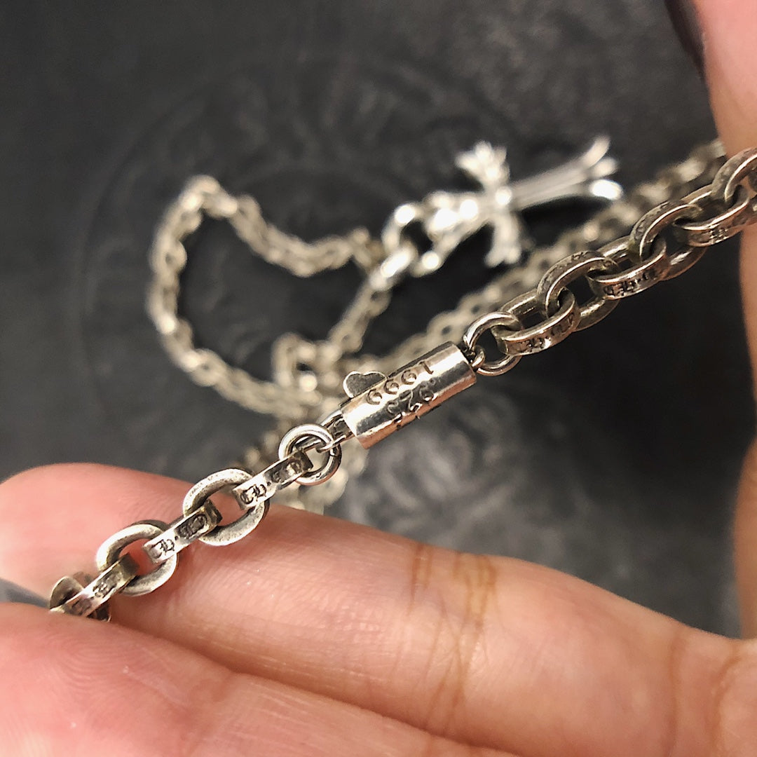 CHROME HEARTS Classic Double Cross Necklace