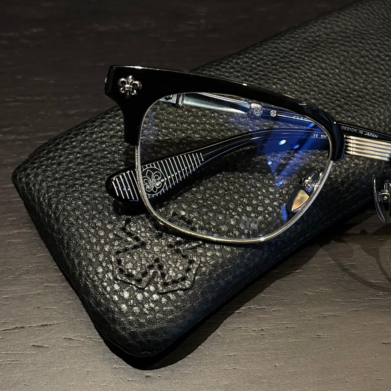 Chrome Hearts Glasses BONENNOISSEUR II Black