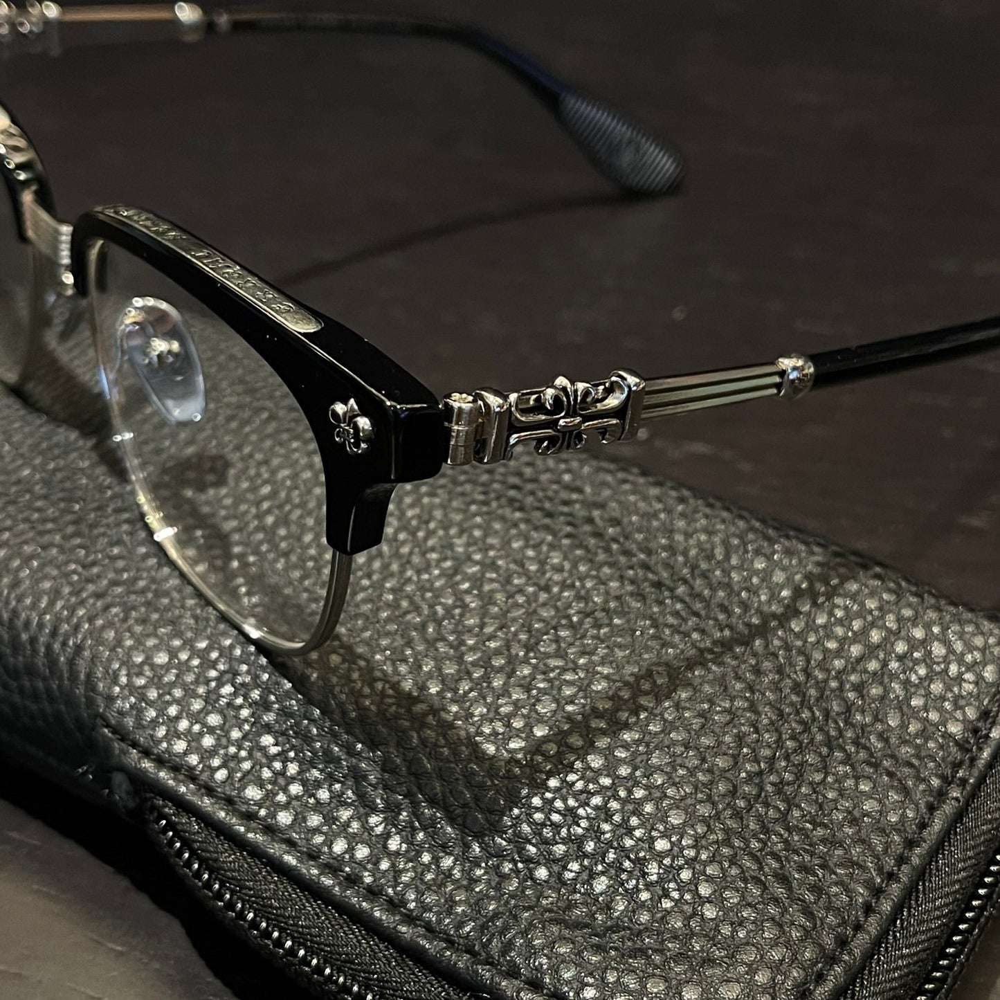 Chrome Hearts Glasses BONENNOISSEUR II Black
