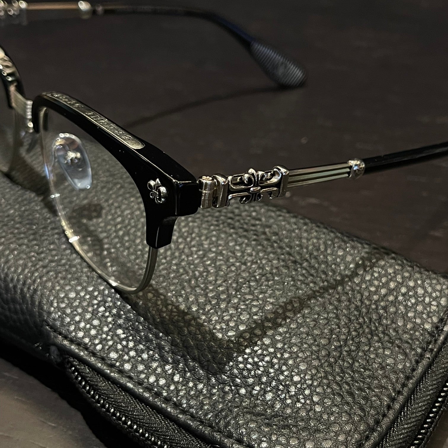 Chrome Hearts Glasses BONENNOISSEUR II Black