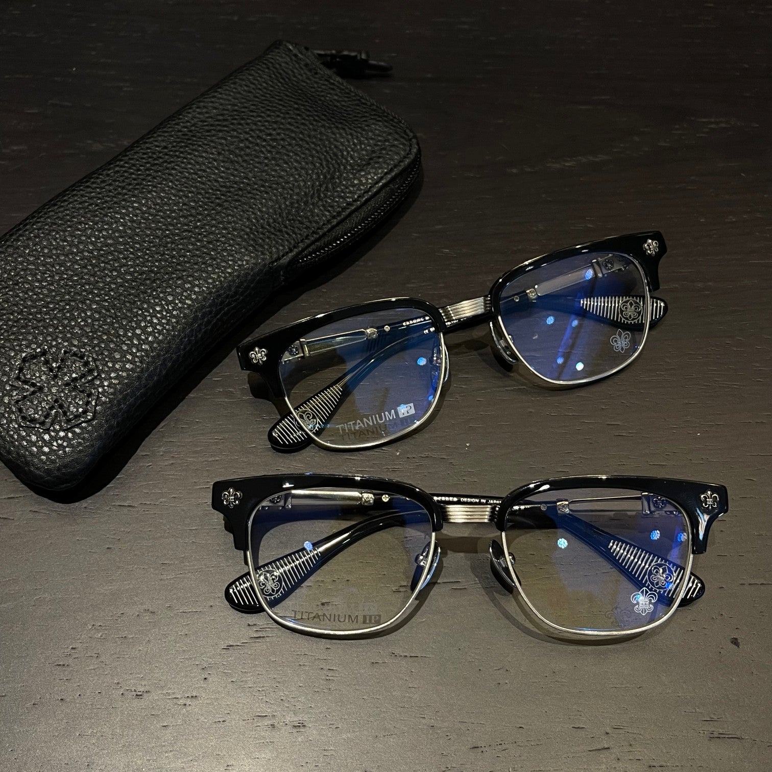 Chrome Hearts Glasses BONENNOISSEUR II Black