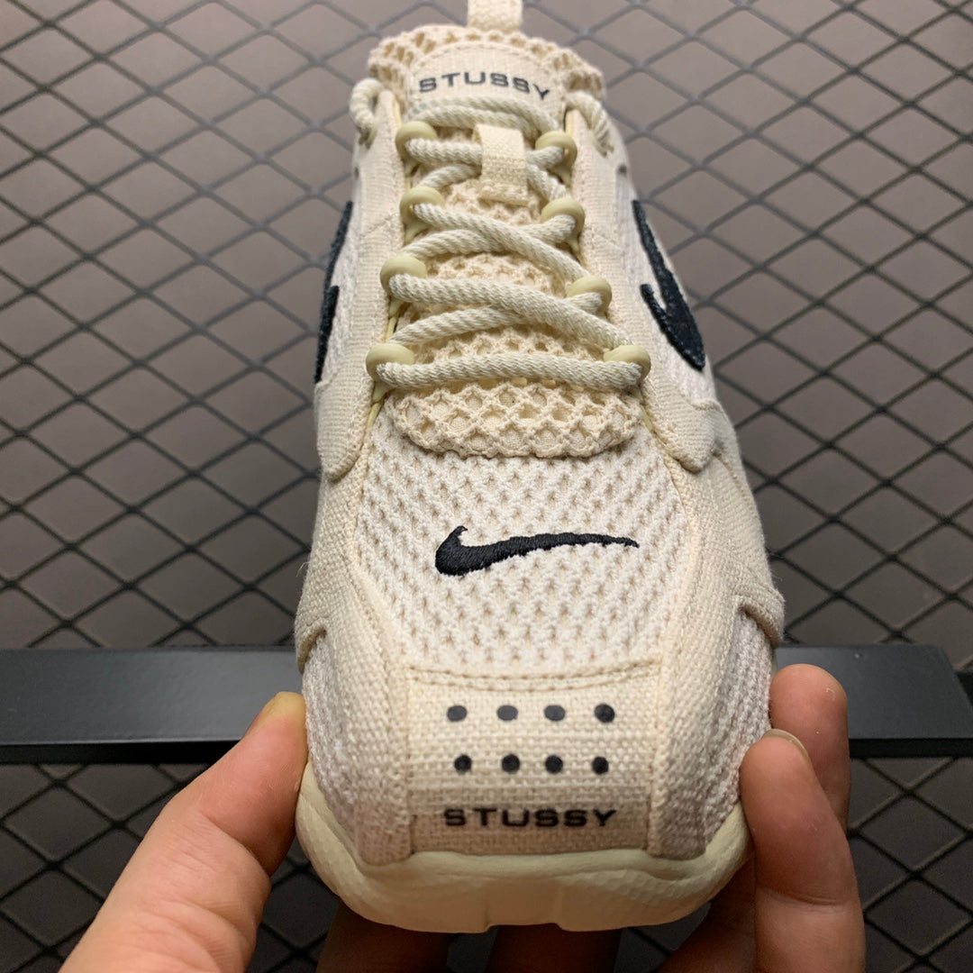 Stussy × Nike Air Zoom Spiridon CG 2 "Fossil/Black"